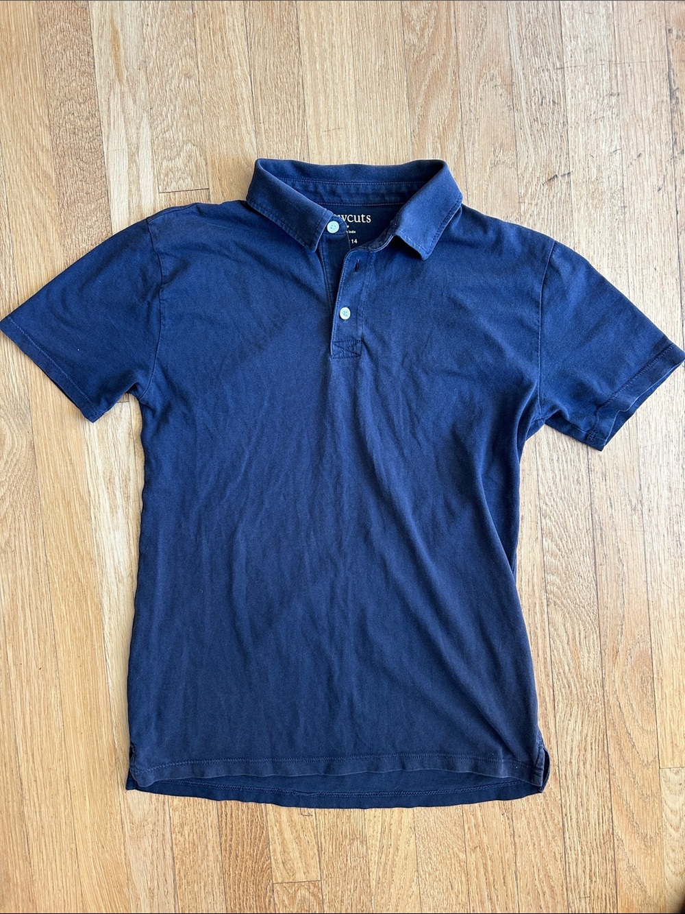 CREWCUTS Boys Dark Blue Polo Shirt size 14